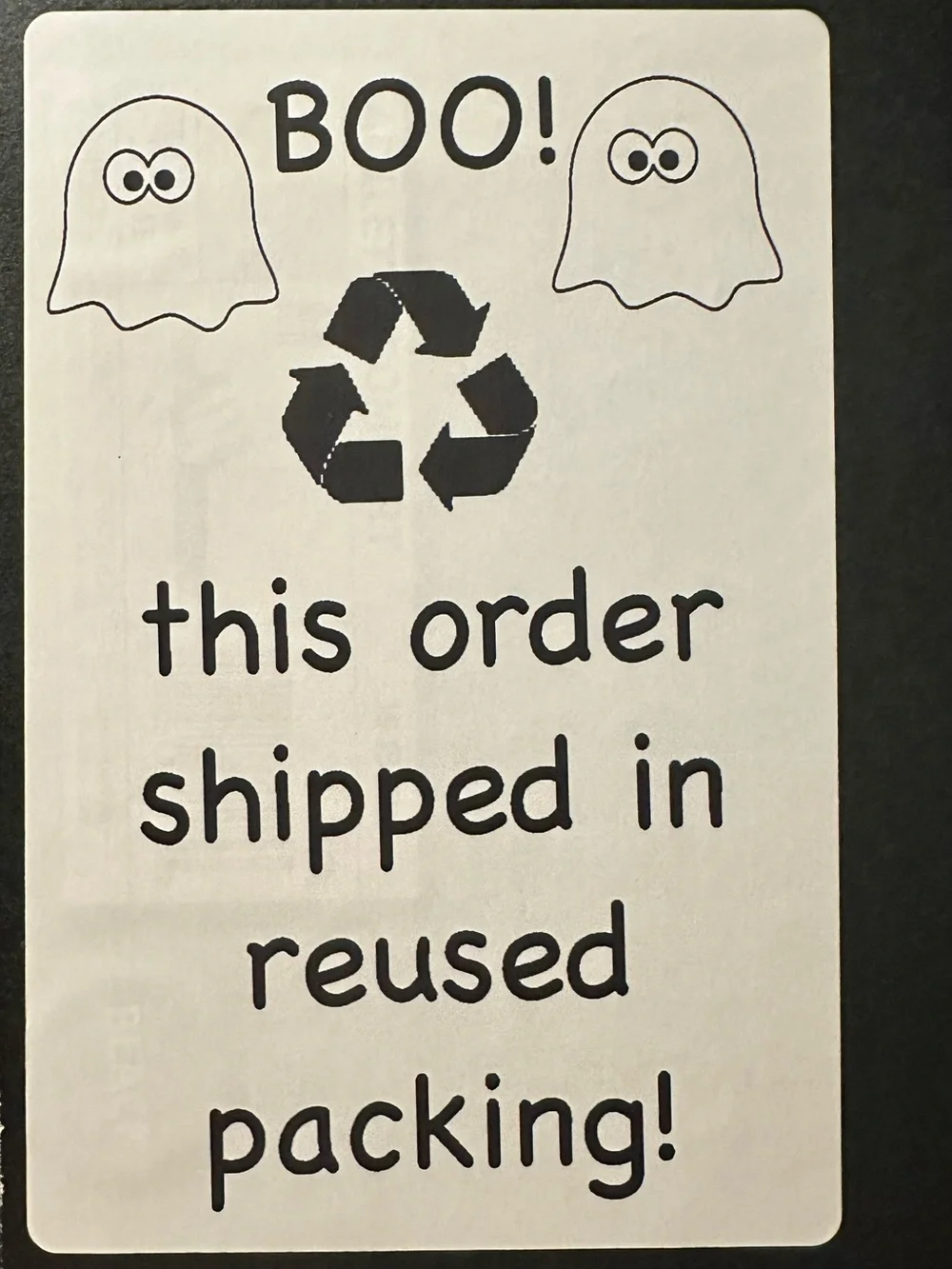 Recycled Packing Halloween Stickers - 20